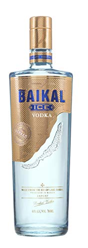 Baikal Ice Vodka, russischer Premium Wodka 40% vol., Qualitätsvodka mit Eis des Baikalsees und veredelt mit Extrakten aus Zitronenmelisse und grünem Tee (1 x 0.7 l) von Baikal