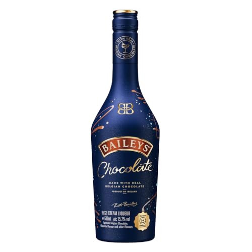 Baileys Chocolate, Original Irish Cream mit Belgischer Schokolade, Cremiger Schokoladenlikör, Liqueur mit Schokoladengeschmack, Perfekt für Cocktails und Desserts, 15,7% Vol, 500ml Einzelflasche Baileys Chocolate, Original Irish Cream mit Belgischer Schokolade, Cremiger Schokoladenlikör, Liqueur mit Schokoladengeschmack, Perfekt für Cocktails und Desserts, 15,7% Vol, 500ml Einzelflasche von Baileys