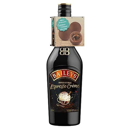 Baileys Espresso Crème, Irish Cream Likör, mit 3x gratis Trüffelpralinen (1 x 0.7 l) von Baileys