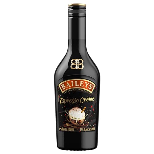 Baileys Espresso Crème | B-Corp zertifiziert | Original Irish Cream Likör | Baileys trifft auf echten Kaffee | Garantierter Genuss auf Eis oder im Cocktail | 17% vol | 500ml Einzelflasche von Baileys