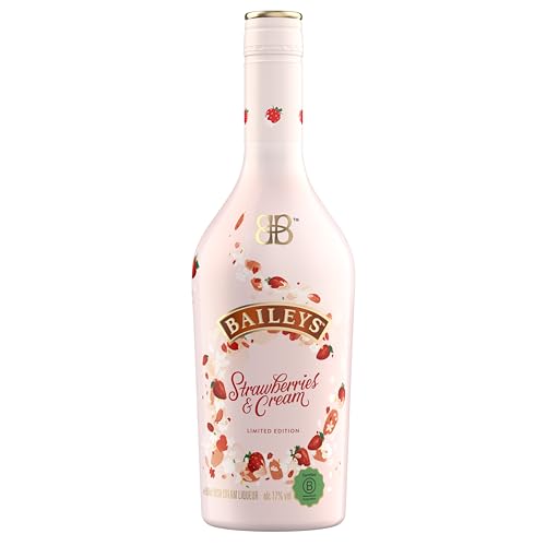 Baileys Strawberries & Cream | B-Corp zertifiziert | Original Irish Cream Likör | köstlicher Erdbeergeschmack | DER Sommerhit jetzt das ganze Jahr | 17% vol | 500ml Einzelflasche von Baileys