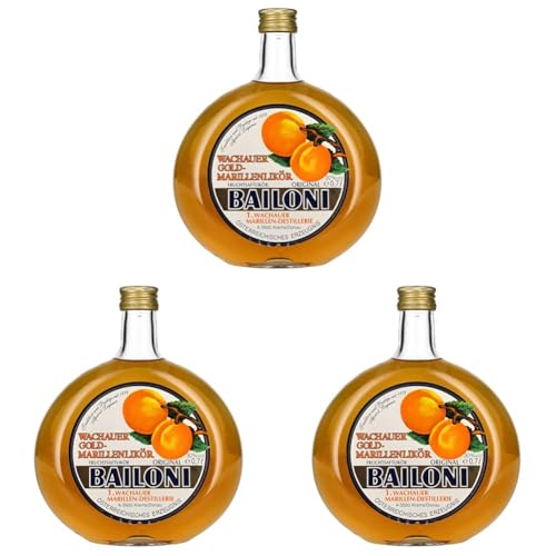 Bailoni Wachauer Gold-Marillenlikör (1 x 0.7 l) (Packung mit 3) von Bailoni