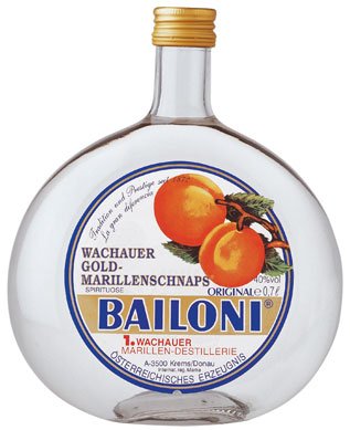 Bailoni Wachauer Gold Marillenschnaps, 40% Vol.Alk. - 0.7L - 2x von Bailoni