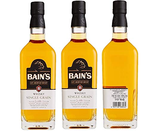 3 Flaschen Bain´s Südafrikanischer Single Grain Whisky (3 x0,7l) 40% Vol. von Bains