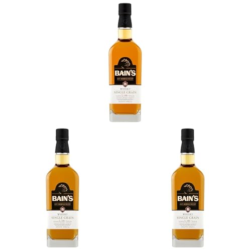 Bains Südafrikanischer Single Grain Whisky (1 x 0.7 l) (Packung mit 3) von Bains