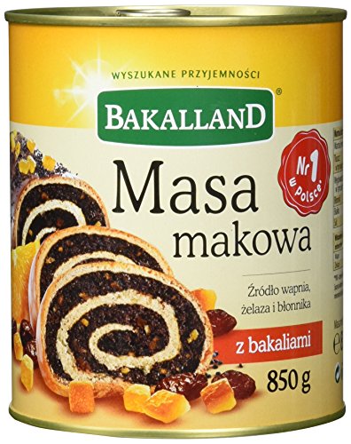 Bakalland Fertige Mohnmasse, Dosen, 3er Pack (3 x 850 g) von Bakalland