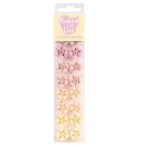 Culpitt Zuckerdekorationen – Rose Pink Ombre Blumen – 16 Stück Culpitt Zuckerdekorationen – Rose Pink Ombre Blumen – 16 Stück von Baked with Love
