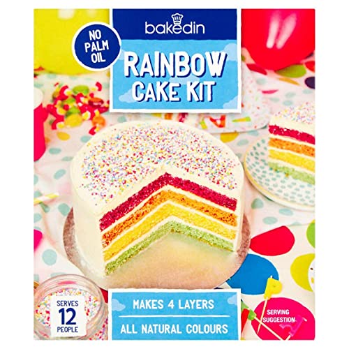 BakedIn Rainbow Cake Lebensmittel-Set, 2 Stück von Bakedin