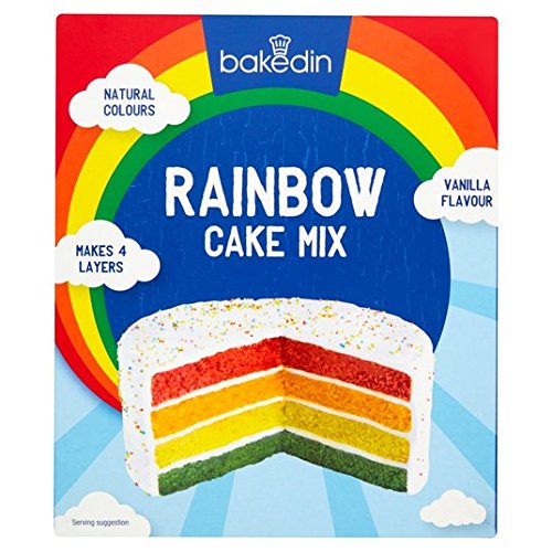 Bakedin Rainbow Cake Mix 500g von Bakedin