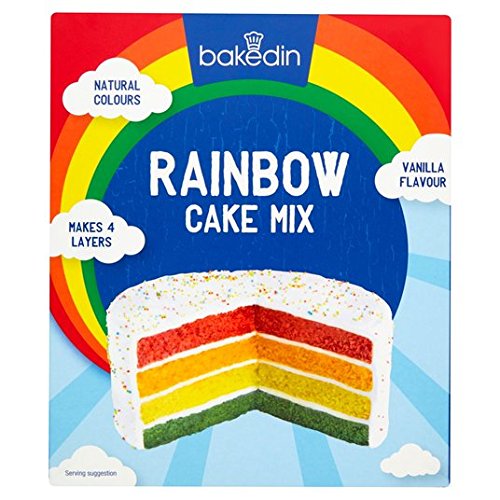 Bakedin Rainbow Cake Mix 500g von BAKED IN