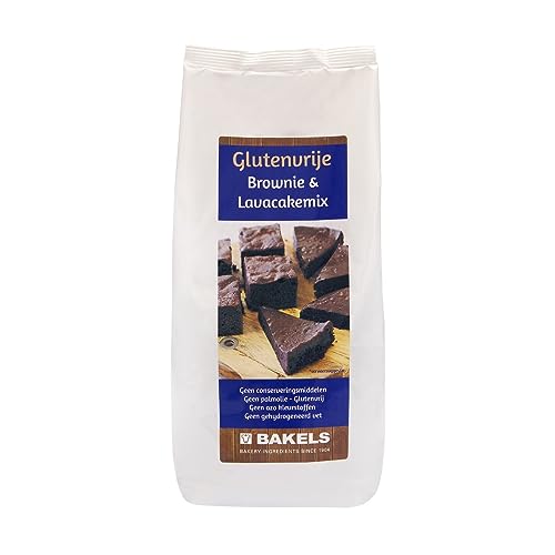 Bakels Brownie-Lava-Kuchenmischung, glutenfrei - Beutel 1 Kilo von Bakels