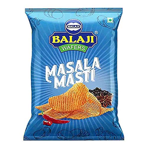 Balaji Masala Masti Kartoffelchips Pikant - 150g - 3er-Packung von Balaji