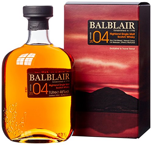 Balblair Vintage 2004 Sherry Matured mit Geschenkverpackung (1 x 1 l) von Balblair