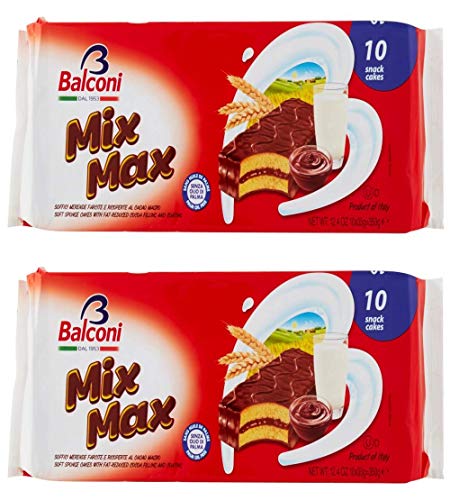 Balconi Mix Max Kuchen Bars (10 pro Packung - 350g) - Packung mit 2 von Balconi
