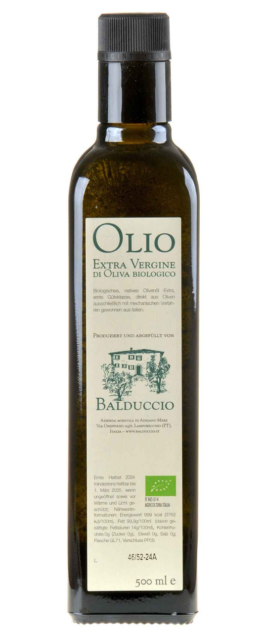 Balduccio Olivenöl Extra Vergine Bio 2023 500ml von Balduccio