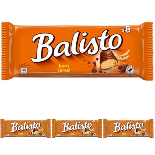 BALISTO® Multipack Korn, Getreide Schokoriegel für zwischendurch, 8x18,5g (Packung mit 4) von Balisto