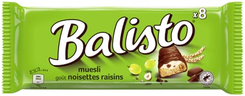 BALISTO® Multipack Muesli, Getreide & getrocknete Trauben, 8x18,5g von Balisto