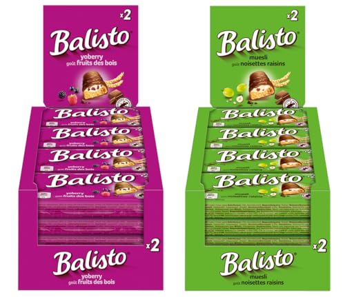 Balisto Riegel Yoberry & Müsli 2x 20x37g Schokoriegel Schokolade Balisto Riegel Yoberry & Müsli 2x 20x37g Schokoriegel Schokolade von Balisto