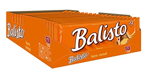 Balisto Schokoriegel | Korn-Mix, orange | Jeweils 9 Riegel in 19 Packungen (19 x 9 x 18,5 g) von Balisto