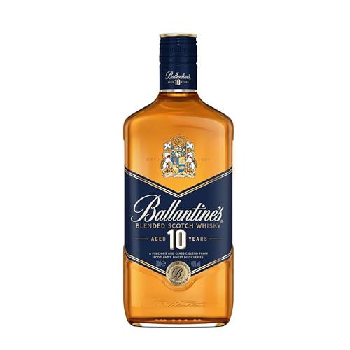 Ballantine's Blended Scotch Whisky 10 Years, Edler & klassischer Blend, Ausgewogen, reif, Whiskey mit Noten von Honig, Eiche und Vanille, 0,7 L Ballantine's Blended Scotch Whisky 10 Years, Edler & klassischer Blend, Ausgewogen, reif, Whiskey mit Noten von Honig, Eiche und Vanille, 0,7 L von Ballantine's