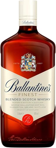 Ballantine's Finest Blended Scotch Whisky – Milder Blend aus schottischen Malt & Grain Whiskys – Mit zartem Geschmack, ausgereiftem Aroma & frischem Abgang – 1 x 1 L von Ballantine's