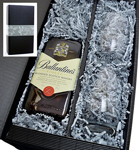 Ballantines 40% 0,7l Scotch Whisky - Set mit 2 Tumbler Gläser in Geschenkkarton von Ballantine's