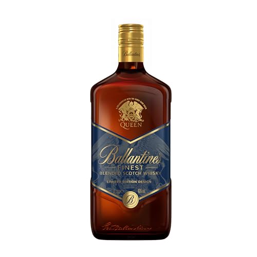 Ballantines Finest X QUEEN Limited Edition, feinster Blended Scotch Whisky mit zartem Geschmack, Sammlerstück für Musikliebhaber, 1 x 1L, 40 Prozent Vol. von Ballantine's