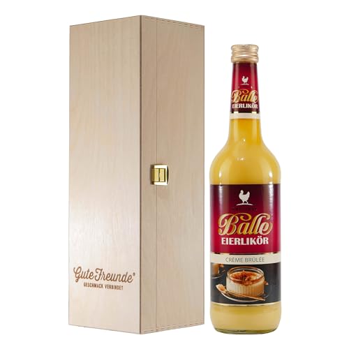 Balle Eierlikör Créme Brûlée mit Geschenk-Holzkiste Balle Eierlikör Créme Brûlée mit Geschenk-Holzkiste von Balle