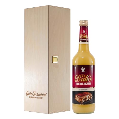 Balle Eierlikör Tiramisu mit Geschenk-Holzkiste Balle Eierlikör Tiramisu mit Geschenk-Holzkiste von Balle