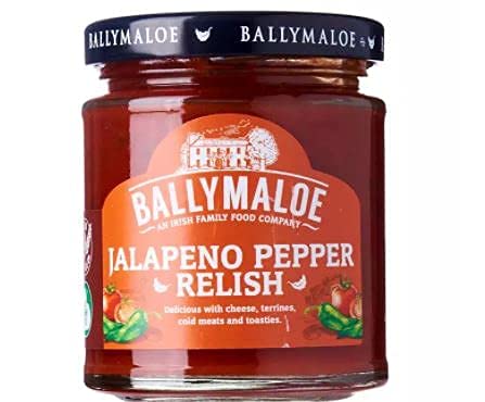 Ballymaloe Jalapeno Pepper Relish 195 g – Ballymaloe Jalapeno Pepper Relish ist perfekt, um jedem Sandwich oder Burger eine köstliche Note hinzuzufügen. von Ballymaloe