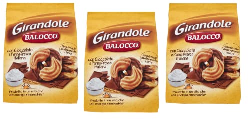 3x Balocco Girandole kekse mit Schokolade und Sahne 700g biscuits cookies von Balocco