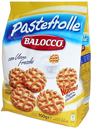 Balocco Pastefrolle schmackhafte Eierkekse, 4er Pack (4 x 700 g) von Balocco