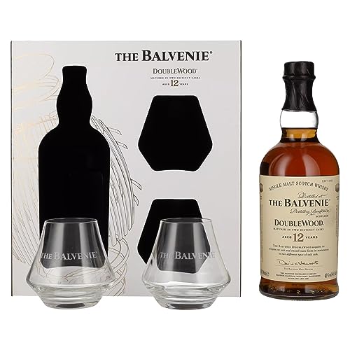 Balvenie 12 Years Old Double Wood 40% Vol. 0,7l in Geschenkbox mit 2 Gläsern von Balvenie