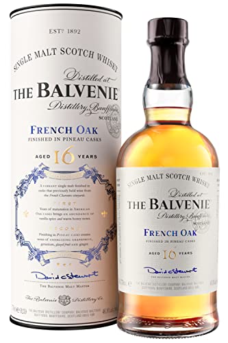 The Balvenie French Oak Pineau Cask 16 Jahre Single Malt Scotch Whisky, 70cl von Balvenie