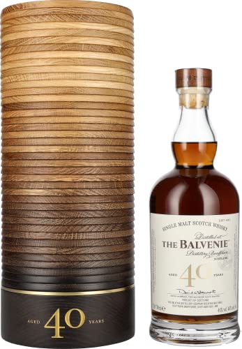 The Balvenie 40 Years Old Single Malt Scotch Whisky 46% Vol. 0,7l in Holzkiste von Balvenie