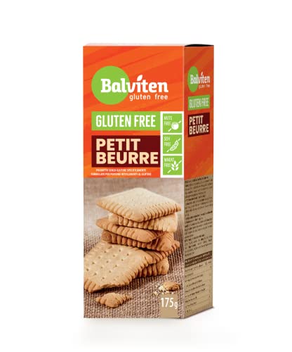 BALVITEN Glutenfrei Petit Beurre, 175g, Zertifiziert, Extra Butterig, Weizen-, Soja- und Nüssefrei, Lecker von Balviten gluten - free