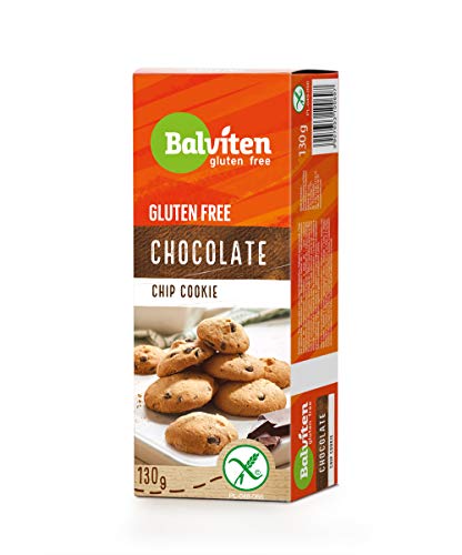 BALVITEN Glutenfreie Chocolate Chip Cookies, 130g, Zertifiziert, Kekse, Leichter Snack, Lecker, 12 Monate Verfallsdatum von Balviten gluten - free