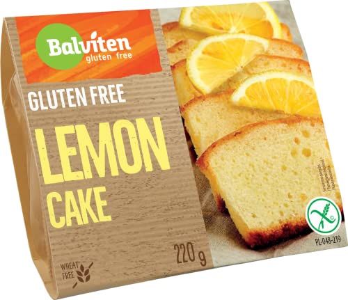 BALVITEN Glutenfreier Zitronenkuchen, 220 g, zertifiziert, MAP-verpackt, sicher, lecker, weich, sechs Monate haltbar von Balviten gluten - free