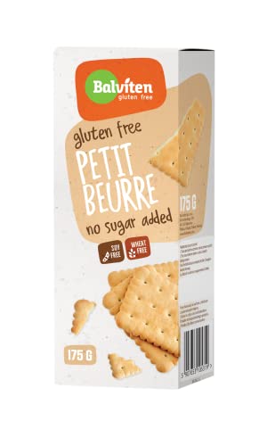 BALVITEN glutenfreie Petit Beurre Kekse, 175g, zertifiziert, ohne Zuckerzusatz, extra butterig, weizen- und sojafrei von Balviten gluten - free