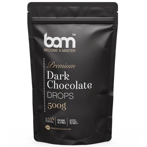 BAM Zartbitter Schokolade Drops, Tropfen, Callets zum Schmelzen, Backen für Zuhause und Profi (500 g) BAM Zartbitter Schokolade Drops, Tropfen, Callets zum Schmelzen, Backen für Zuhause und Profi (500 g) von BAM