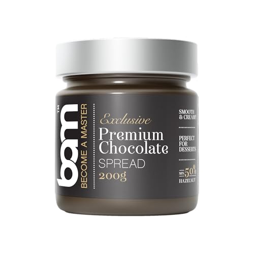 BAM Aufstriche, ohne Palmöl, Paste für Desserts, glatt und cremig, 200 Gramm (PREMIUM-Schokolade) BAM Aufstriche, ohne Palmöl, Paste für Desserts, glatt und cremig, 200 Gramm (PREMIUM-Schokolade) von BAM
