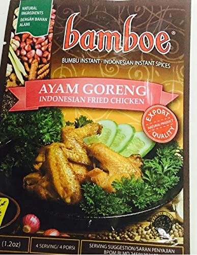 Bamboe Bumbu Ayam Goreng (indonesisches gebratenes Huhn), 33 g (3 Stück) von Bamboe