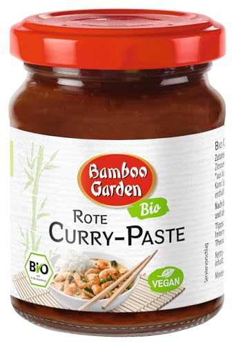 Bamboo Garden Bio Curry Paste rot, 125 g (Verpackungsdesign kann abweichen) von Bamboo Garden