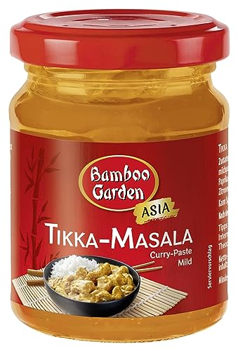 Bamboo Garden - Currypaste Tikka Masala , Typisch mild-würziger Geschmack für Currygerichte , 1 x 125 g von Bamboo Garden