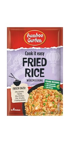 Bamboo Garden - Fried Rice Würzmischung | Gewürz für gebratenen Reis | Für 4 Portionen | Vegan, ohne Hefeextrakte, ohne Aromen | 25 g im Beutel Bamboo Garden - Fried Rice Würzmischung | Gewürz für gebratenen Reis | Für 4 Portionen | Vegan, ohne Hefeextrakte, ohne Aromen | 25 g im Beutel von Bamboo Garden