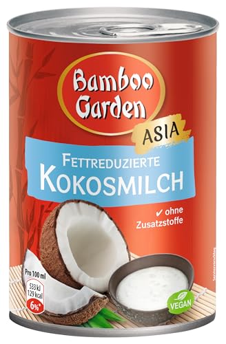 Bamboo Garden Kokosmilch fettreduziert, 1er Pack (1 x 400 ml) von Bamboo Garden