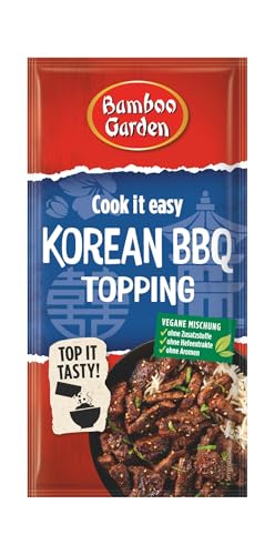 Bamboo Garden - Korean BBQ Topping | Gewürztopping zum Verfeinern von koreanischen Grillgerichten | Vegan, natürliche Zutaten | 15 g im Beutel Bamboo Garden - Korean BBQ Topping | Gewürztopping zum Verfeinern von koreanischen Grillgerichten | Vegan, natürliche Zutaten | 15 g im Beutel von Bamboo Garden