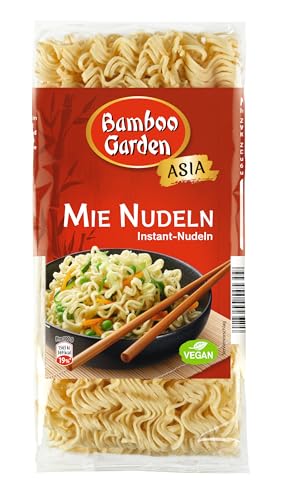 Bamboo Garden - Mie Nudeln | Instant-Nudeln für die asiatische Küche | Ideal für gebratene Nudeln oder Suppen | Vegan | 250 g im Beutel Bamboo Garden - Mie Nudeln | Instant-Nudeln für die asiatische Küche | Ideal für gebratene Nudeln oder Suppen | Vegan | 250 g im Beutel von Bamboo Garden