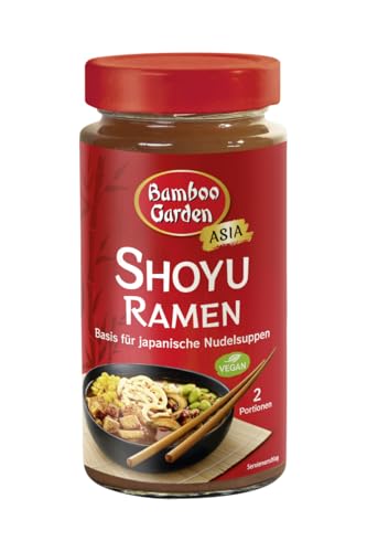 Bamboo Garden - Shoyu Ramen Basis | Suppenbasis für japanische Nudelsuppen mit Umami-Geschmack | Vegan | 2 Portionen | 400 ml im wiederverschließbaren Glas Bamboo Garden - Shoyu Ramen Basis | Suppenbasis für japanische Nudelsuppen mit Umami-Geschmack | Vegan | 2 Portionen | 400 ml im wiederverschließbaren Glas von Bamboo Garden