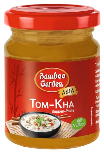 Bamboo Garden - Tom Kha Suppen-Paste | Würzbasis für thailändische Suppen, für feinen Ingwergeschmack und würzigem Zitronengras | 125 g Suppen-Paste ergibt circa 1,5 Liter Basissuppe | 1 x 125 g von Bamboo Garden